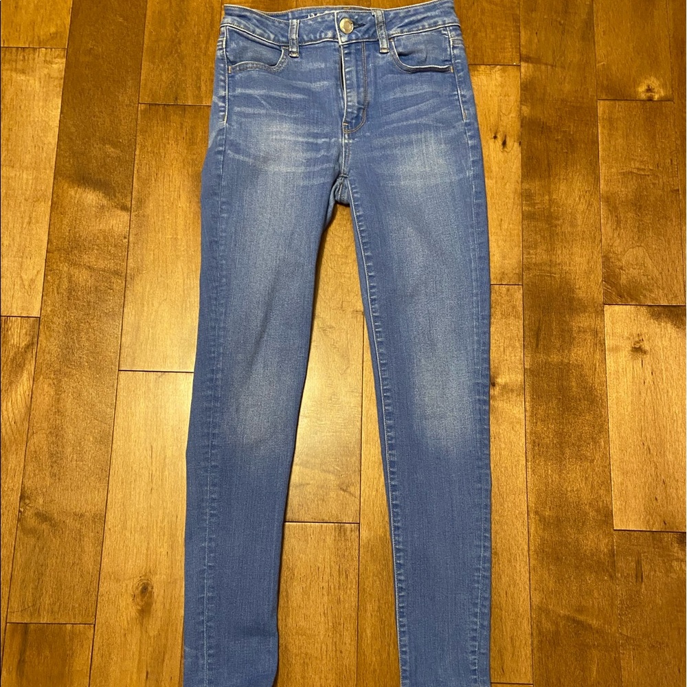 American Eagle Blue Skinny Jeans